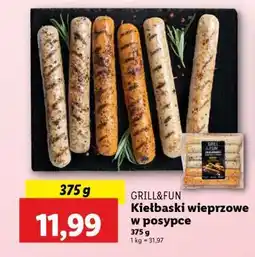 Lidl GRILL&FUN Kiełbaski wieprzowe w posypce oferta