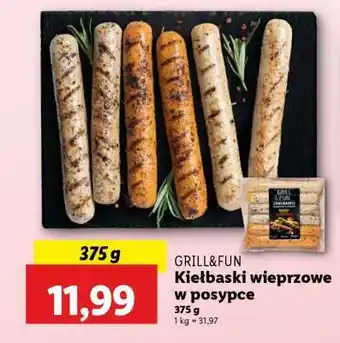 Lidl GRILL&FUN Kiełbaski wieprzowe w posypce oferta