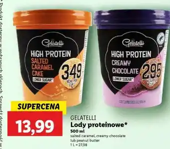 Lidl GELATELLI Lody proteinowe oferta