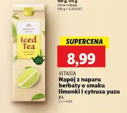 Lidl VITASIA Napój z naparu herbaty o smaku limonki i cytrusa yuzu oferta