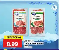 Lidl ALPENFEST Salami wieprzowe oferta