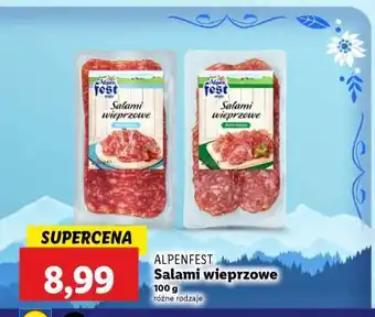 Lidl ALPENFEST Salami wieprzowe oferta