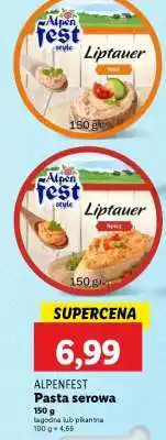 Lidl ALPENFEST Pasta serowa oferta