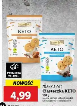 Lidl FRANK & OLI Ciasteczka KETO oferta