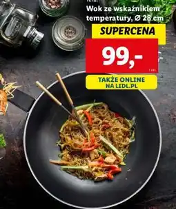 Lidl Wok ze wskaźnikiem temperatury, Ø 28 cm oferta