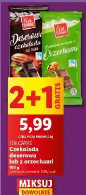 Lidl FIN CARRÉ Czekolada deserowa lub z orzechami oferta