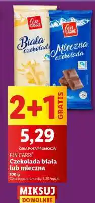 Lidl FIN CARRÉ Czekolada biała lub mleczna oferta