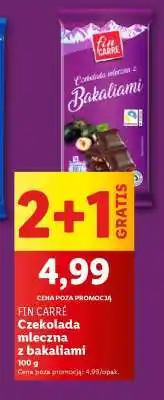 Lidl FIN CARRÉ Czekolada mleczna z bakaliami oferta