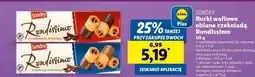 Lidl Sondey Rurki waflowe oblane czekoladą Rondissimo oferta