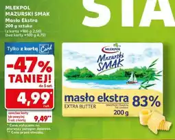 Kaufland MLEKPOL MAZURSKI SMAK Masło Ekstra 200 g sztuka oferta