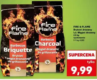 Kaufland FIRE & FLAME Brykiet drzewny lub Węgiel drzewny oferta