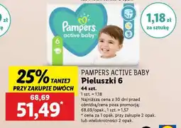 Lidl PAMPERS ACTIVE BABY Pieluszki 6 oferta