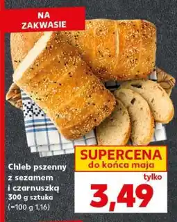 Kaufland Chleb pszenny z sezamem i czarnuszką oferta