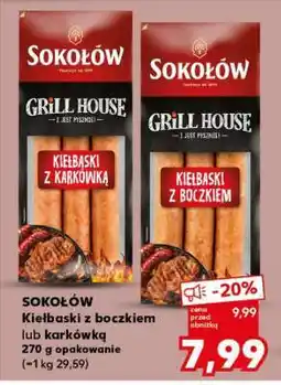Kaufland Sokołów Kiełbaski z boczkiem lub karkówką oferta