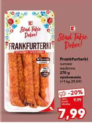 Kaufland Frankfurterki surowe wędzone oferta