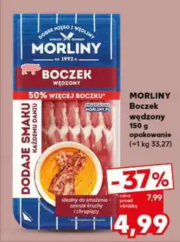 Kaufland MORLINY Boczek wędzony 150 g opakowanie oferta