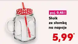 Kaufland Słoik ze słomką na napoje oferta