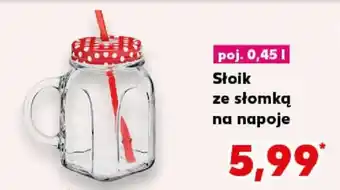 Kaufland Słoik ze słomką na napoje oferta