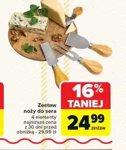 Carrefour Zestaw noży do sera oferta
