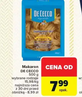 Carrefour Makaron De Cecco oferta