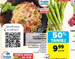 Carrefour Polskie szparagi zielone Carrefour oferta