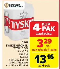 Carrefour Piwo Tyskie oferta