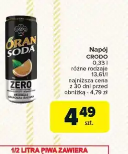 Carrefour Napój Crodo Oran Soda oferta