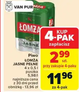 Carrefour Piwo Łomża oferta