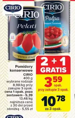 Carrefour Pomidory Cirio oferta