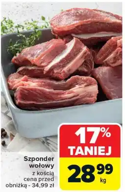 Carrefour Szponder wołowy oferta