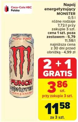 Carrefour Napój energetyczny Monster oferta