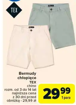 Carrefour Market Bermudy chłopięce TEX oferta