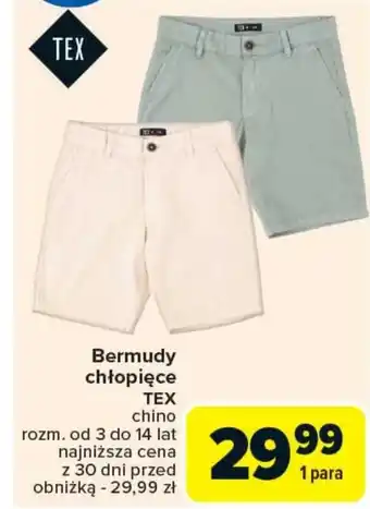 Carrefour Market Bermudy chłopięce TEX oferta