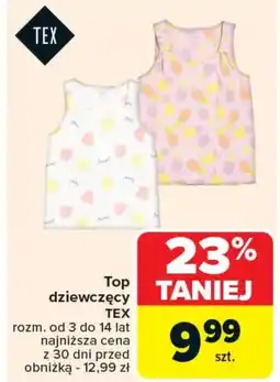 Carrefour Market Top dziewczęcy TEX oferta