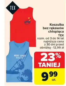 Carrefour Koszulka chłopięca TEX oferta