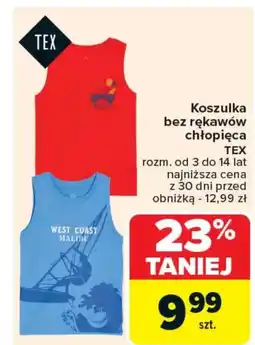 Carrefour Market Koszulka chłopięca TEX oferta