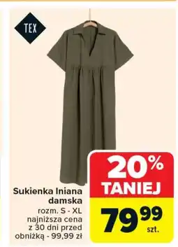 Carrefour Market Sukienka damska TEX oferta