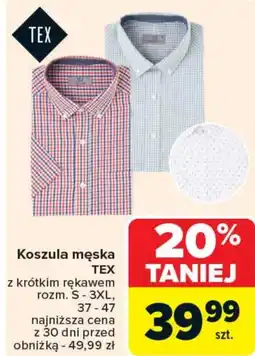 Carrefour Market Koszula męska TEX oferta