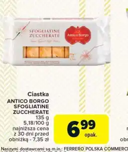 Carrefour Ciastka Antico Borgo Sfogliatine Zuccherate oferta