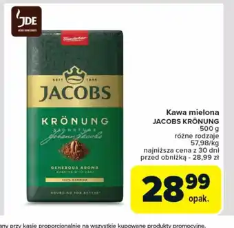 Carrefour Kawa mielona Jacobs Krönung oferta