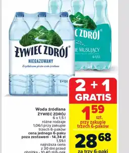 Carrefour Woda źródlana Zywiec Zdrój oferta
