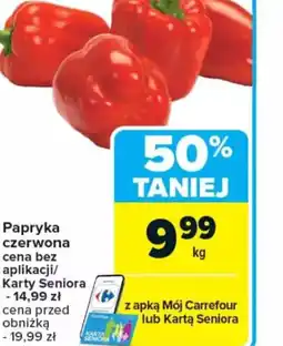 Carrefour Papryka czerwona oferta