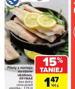 Carrefour Filety z mintaja mrożone Herring, Krymar bez skóry oferta