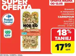 Carrefour Krewetki w marynacie czosnkowej Carrefour oferta