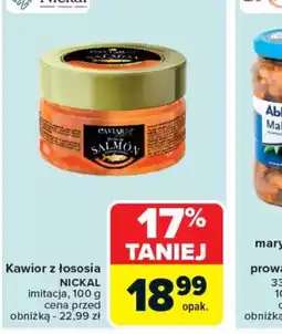 Carrefour Kawior z łososia Nickal oferta