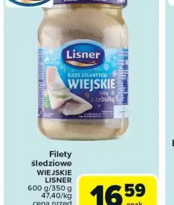 Carrefour Filety śledziowe Wiejskie Lisner oferta