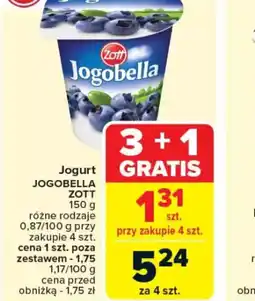 Carrefour Jogurt Jogobella Zott oferta