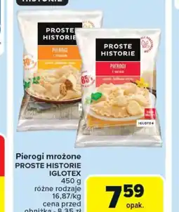 Carrefour Pierogi mrożone Proste Historie Iglotex oferta