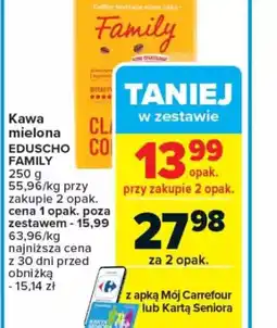 Carrefour Kawa mielona Eduscho Family oferta