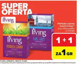 Carrefour Herbata czarna marki Irving oferta
